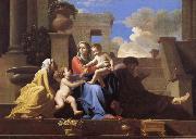 Nicolas Poussin The Holy Family on the Steps oil